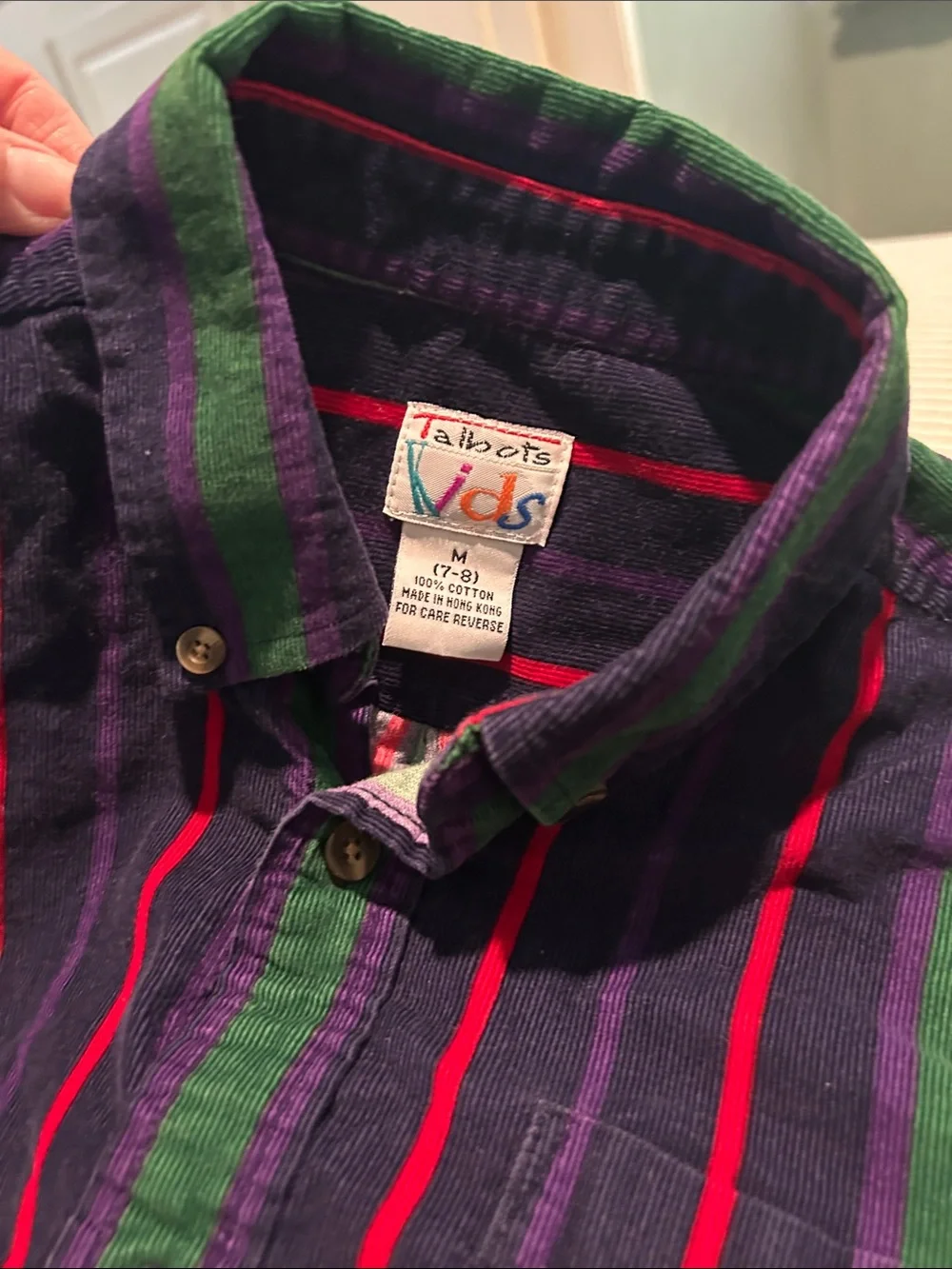 Vintage Kids Corduroy Button-down